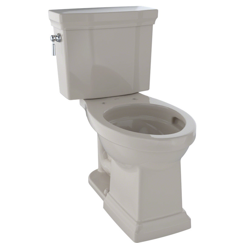 Promenade® II 1.28 GPF (Water Efficient) Elongated Two-Piece Toilet (Seat Not Included), Bone, Left-Hand