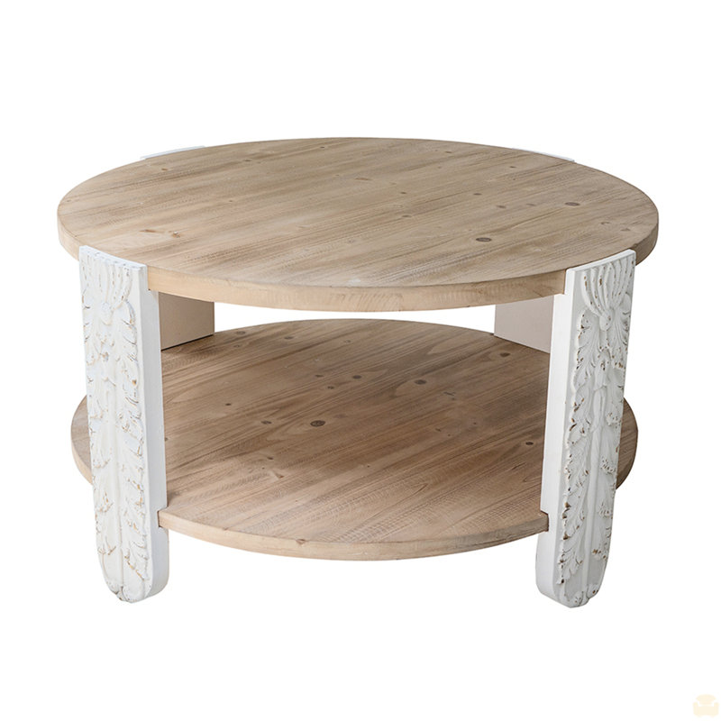 Table basse ronde en bois