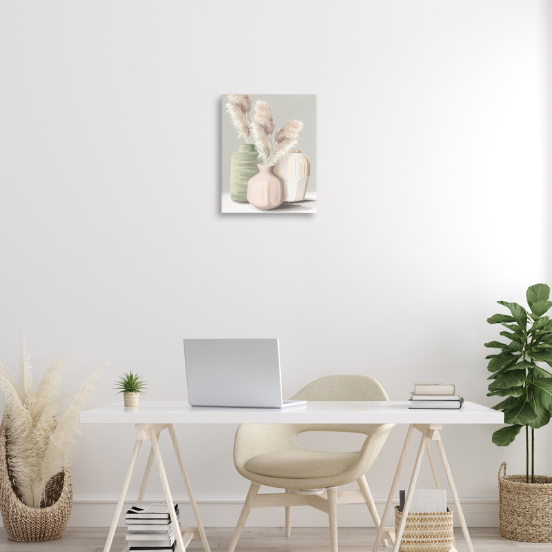 Toile de vases Soft Pampas, design par House Fenway, H 20 po x l 16 po