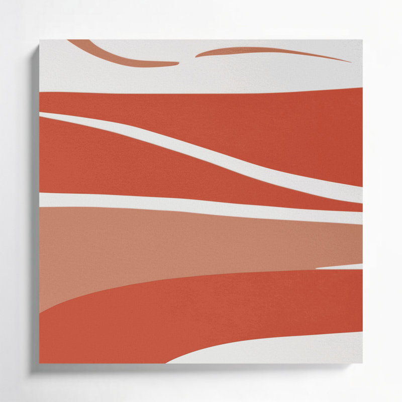 Minimalisme 89, art mural sur toile brune, H 8 po x l 8 po