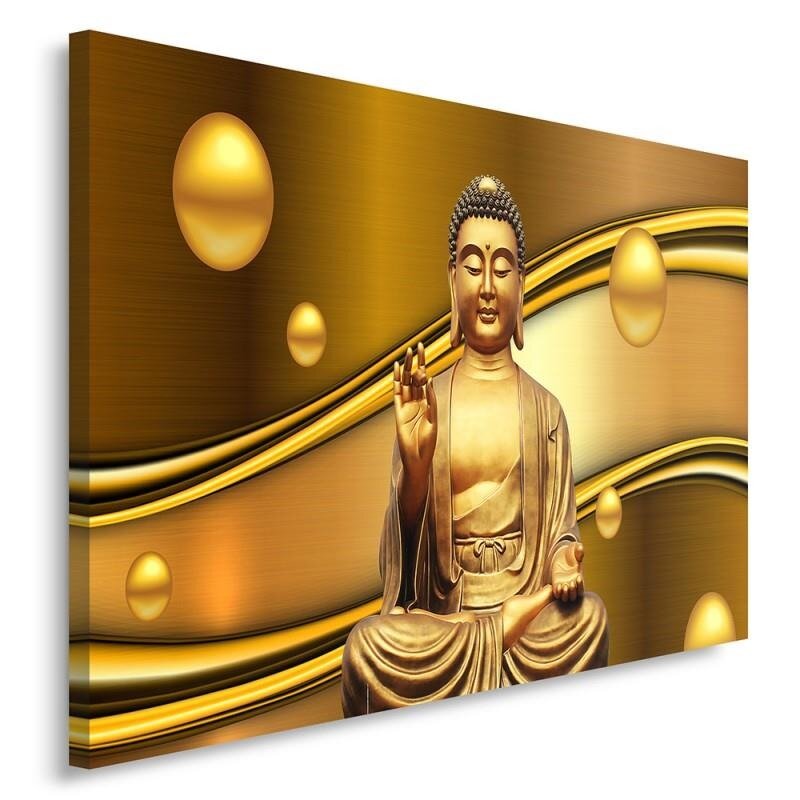 Leinwandbild Golden Buddha