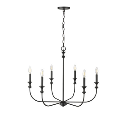 Savanne 6 - Light 28.26" Wide Chandelier