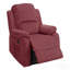 Fauteuil inclinable électrique en rouge paprika