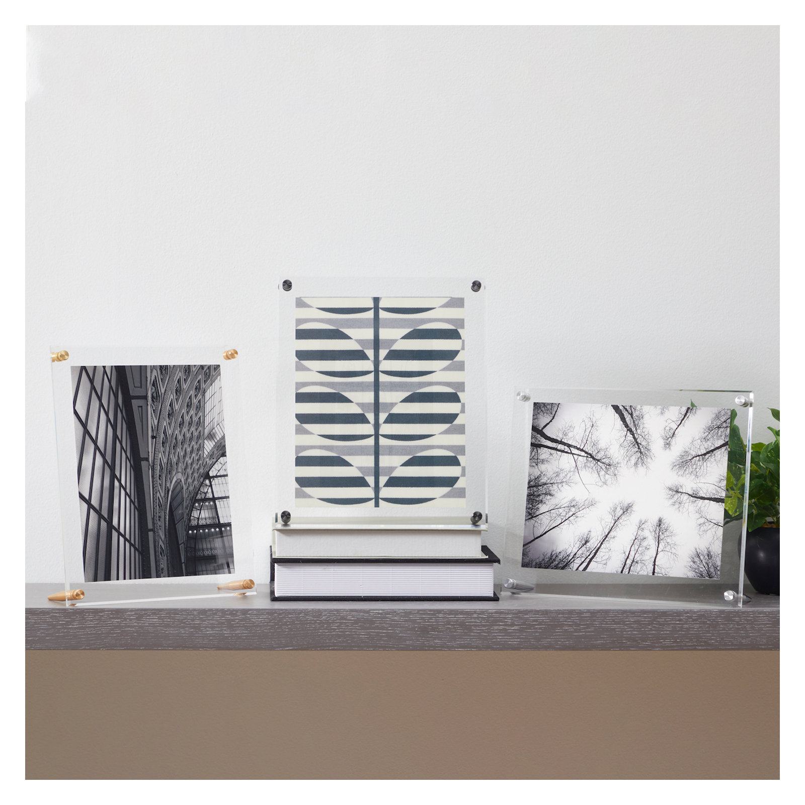 Cateno Tabletop Reversible Picture Frame, 8" x 10", Silver