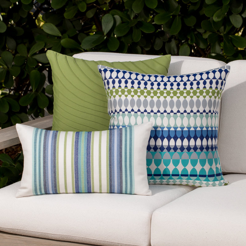Modern Oval Ocean Pillow Cover & Insert, Square, 20" x 20"