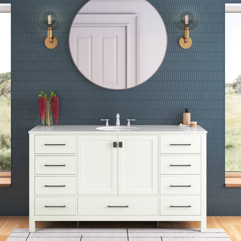 Ensemble de meuble-lavabo simple 60 po Irene, Blanc