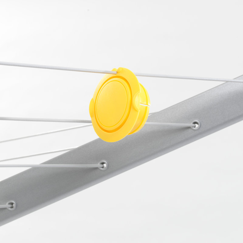 Brabantia Metal Ground Spike for Rotary Clothes Line, Grey/Yellow