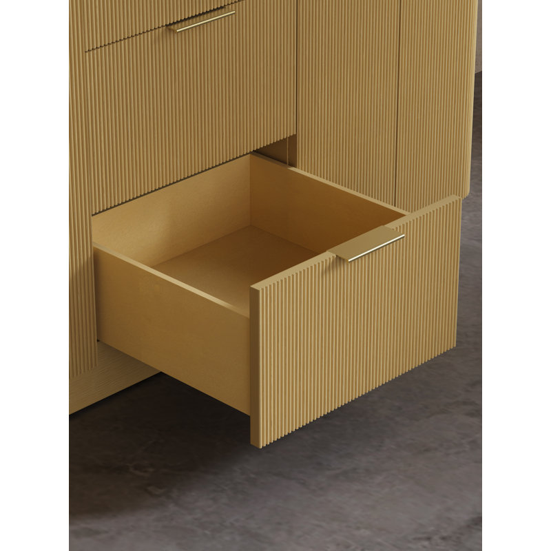 Ensemble de meuble-lavabo moderne 60 po avec évier encastré et dosseret Maxbano, 60 pouces