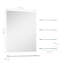 Miroir mural avec tablettes vidaXL-1812021140