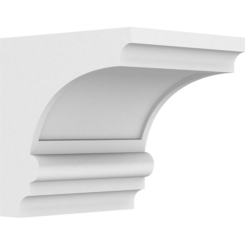Corbeau standard en PVC de qualité architecturale Diane de l 7 po x P 8 po x H 8 po, H 8 po x l 7 po x P 8 po
