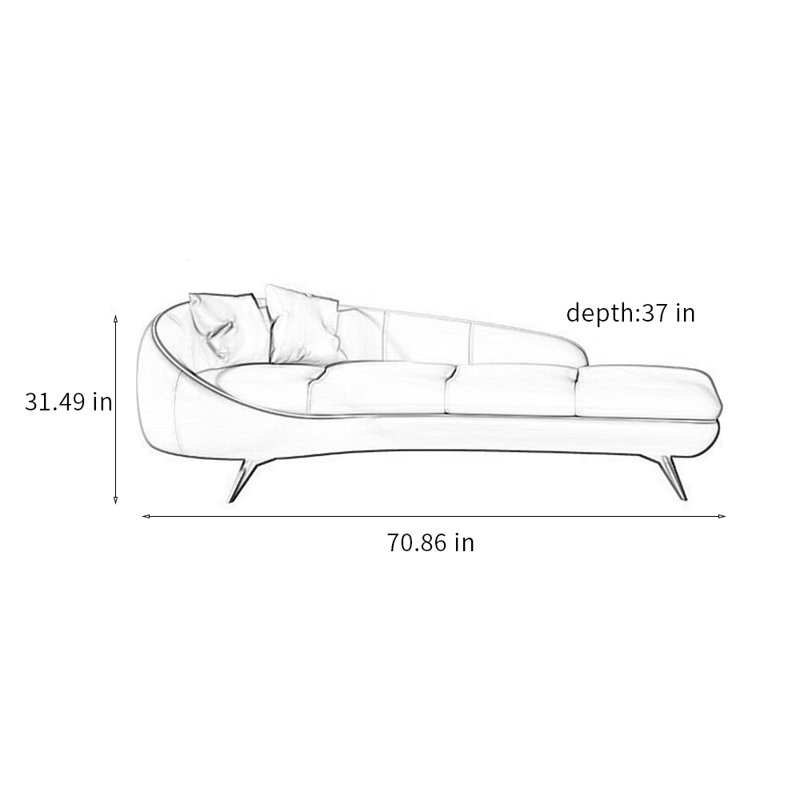 Chaise longue Kiaralee