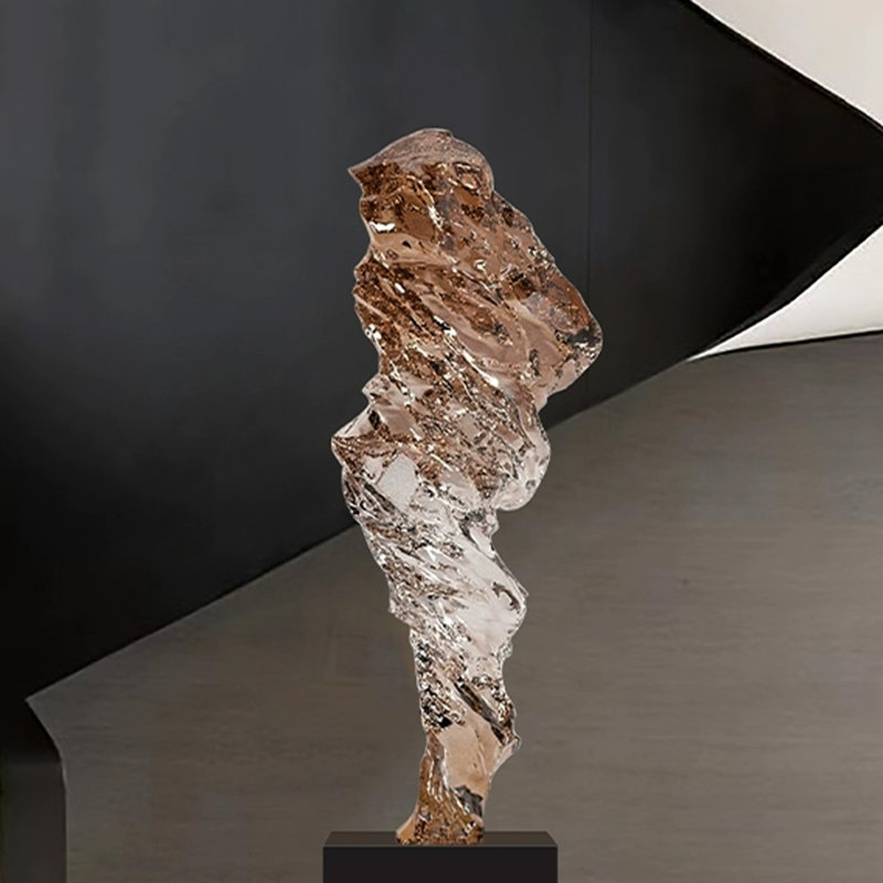 Modern Resin Marble Finial Decorative Object