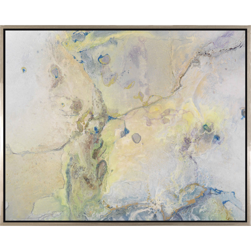 «Look Entre les Fissures», peinture sur toile à cadre flottant