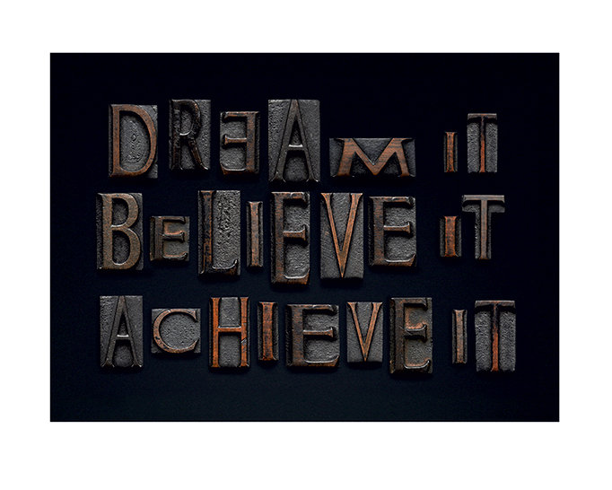 'Dream It' by Alyson Fennell Textual Art