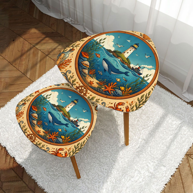 Ensemble de 2 tables basses gigognes Triangle