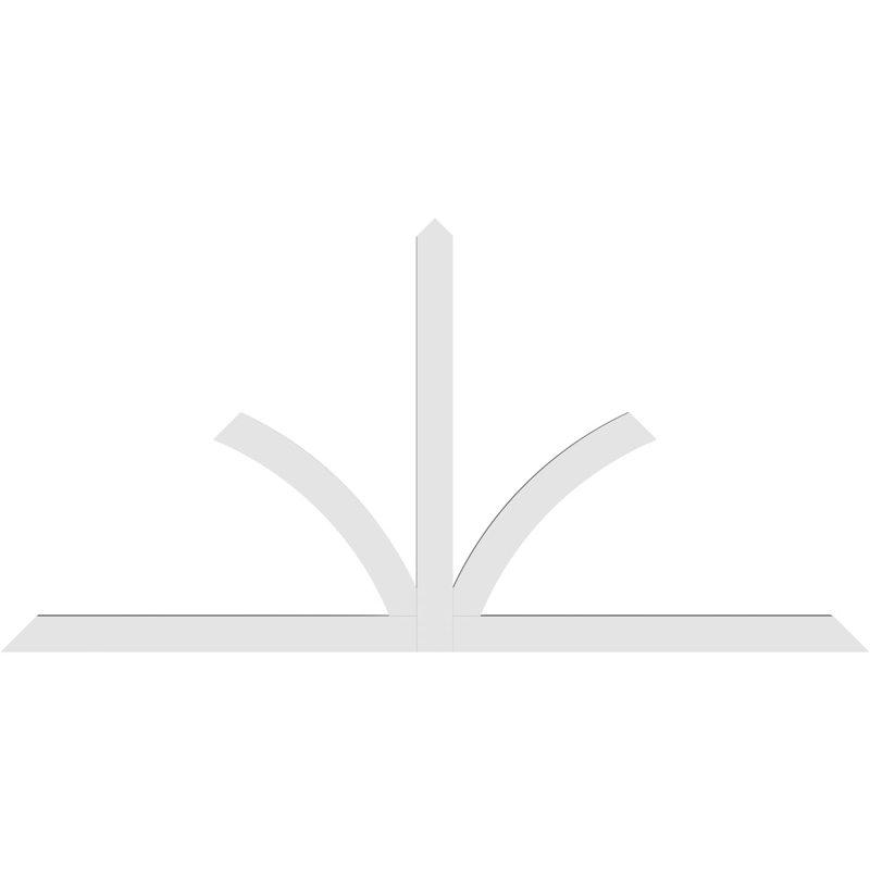 Support pour pignon en PVC de qualité architecturale Richland, H 48 po x l 96 po (pas: 12/12), P 2 po x F 4 po