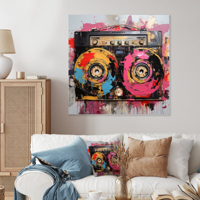 Abstract Rhythms Jukebox 2 - Jukeboxes Metal Wall Art