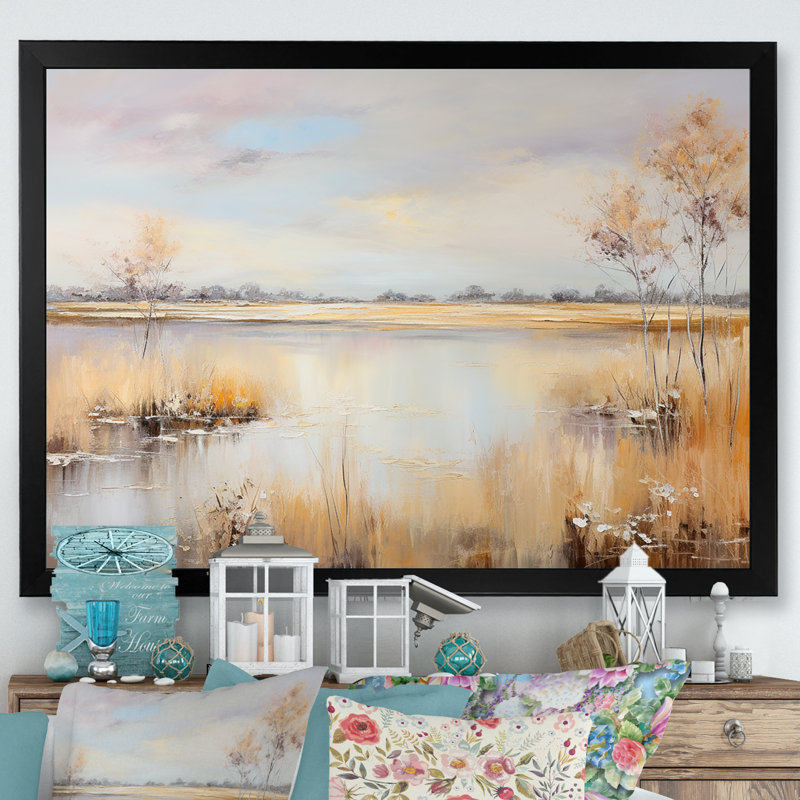 «Prairies Charm», impression sur toile, Cadre simple noir, H 12 po x l 20 po x P 1 po