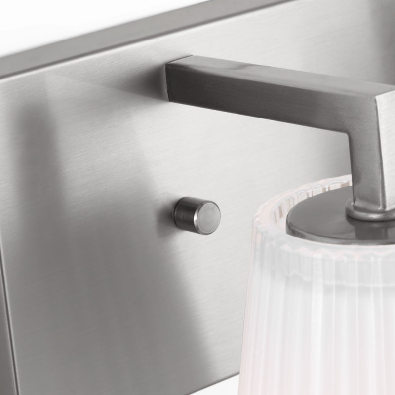 Meuble-lavabo moyen Upson de Génération Éclairage , H 7,75 po x l 12 po x P 6,25 po, Nickel brossé, Deux lumières