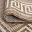 Tapis brun / crème à imprimé animal-1544160639