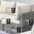 3-person Outdoor Sectional With Cushions,all-weather Wicker Patio Set-179240376