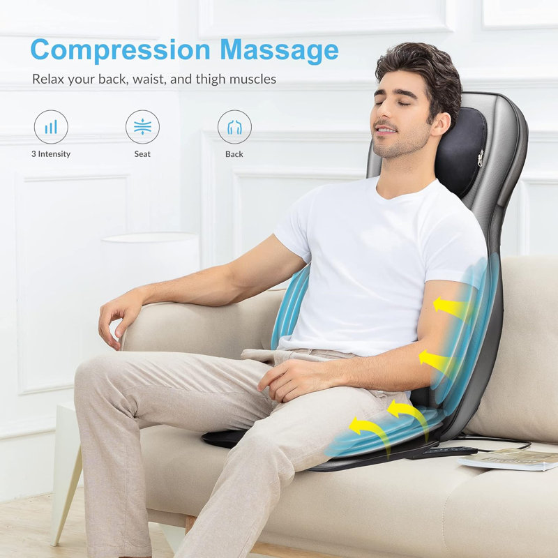 Heating Pad Homedics Comfort Deluxe Massage Cushion Chair - Main Image