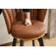 Ensemble de 2 tabourets de bar à hauteur de comptoir, tabourets de bar pivotants à 360 ° avec dossier et pieds en métal, tissu de velours