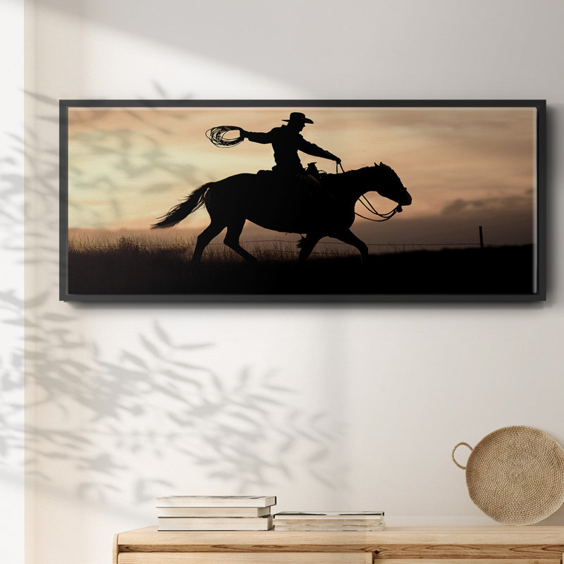 «Rope and Ride I», toile encadrée, H 20 po x l 50 po
