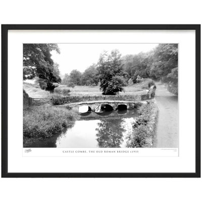 Castle Combe, The Old Roman Bridge C1955 - Single Picture Frame Print