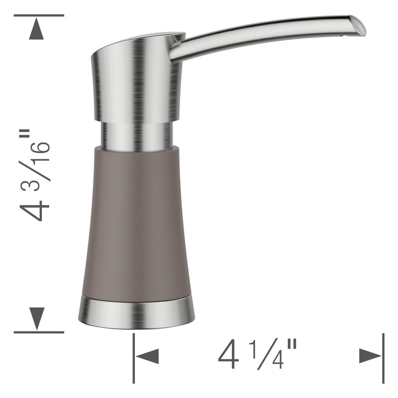 Artona Soap Dispenser, Volcano Gray