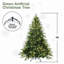 Arbre de Noël artificiel pré-éclairé avec 450 lumières incandescentes blanc chaud, 2225 pointes, pin articulé en PE + PVC avec branches à mémoire de forme partielle, support en métal pliable pour la décoration des Fêtes-1776495902