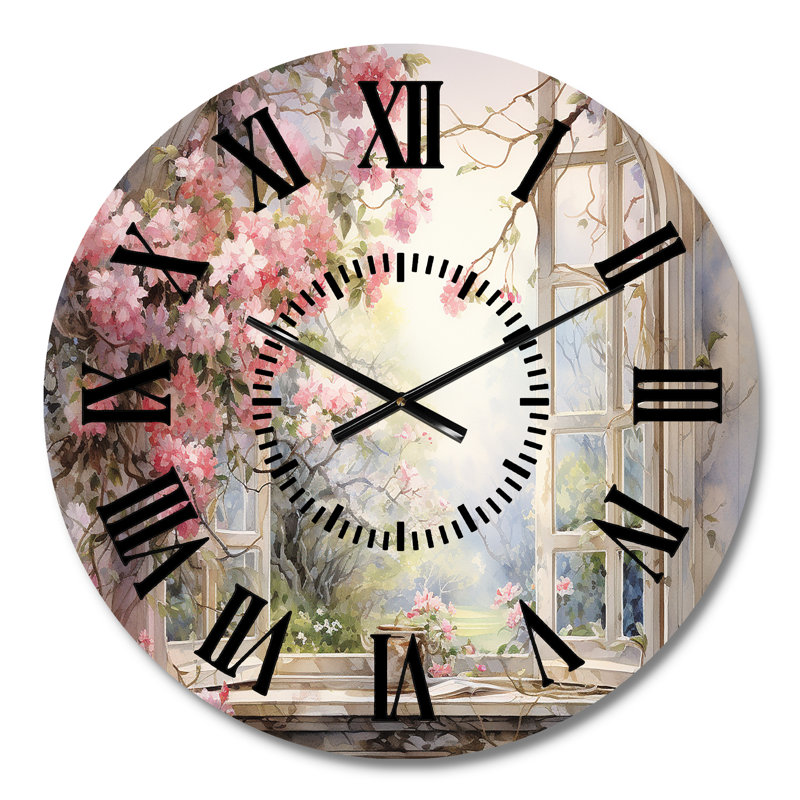 Horloge murale rose, Médium