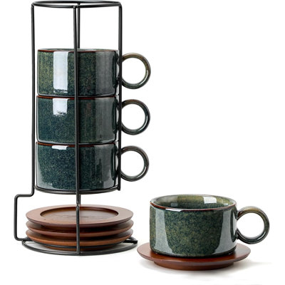 Stackable espresso cups