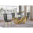 Lebanon Glass Top Trestle Dining Set-355821841-381428322