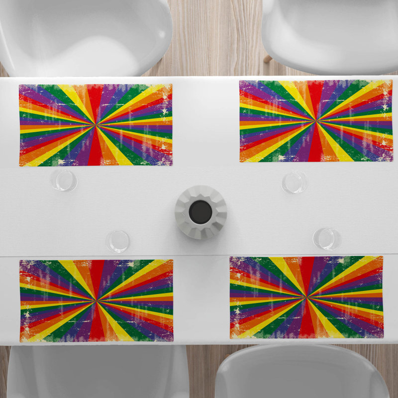 Polyester Abstract Rectangle Placemat