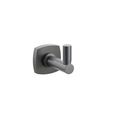Emtek Select Single Hook w/ Soft Square Rosette, Round Stem & Smooth Tip