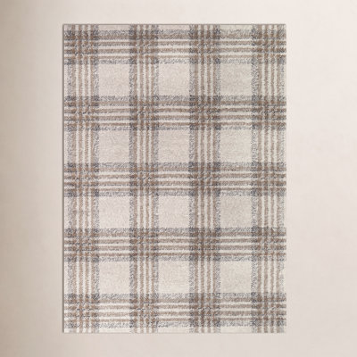 Kage Monte Brown/Gray/Black Classic Plaid Area Rug