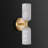 Aleinah 14" Modern Alabaster Mirror Vanity Gold Wall Sconces(Bulbs Included)-1534666064