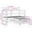 62cm Wide Staight Patio Sofa