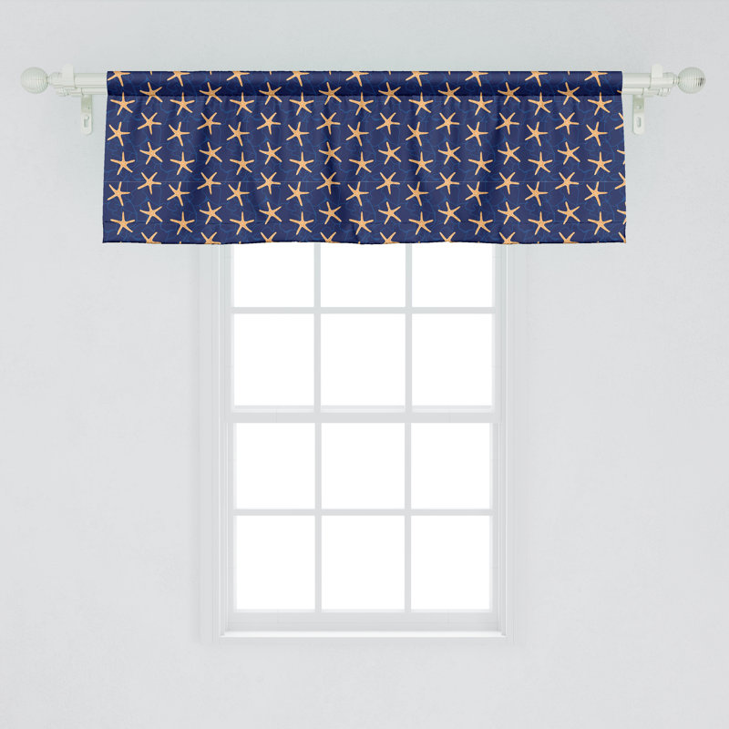 Ensemble de 2 cantonnières Ambesonne Starfish, L 54 po x L 12 po