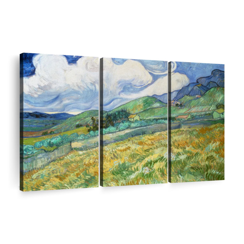 "Paysage de Saint Remy" sur toile, H 45 po x l 28 po