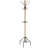 Cole And Grey Wood Spindle 8 Hook Coat Rack With Metal Accents And Beaded Ends
