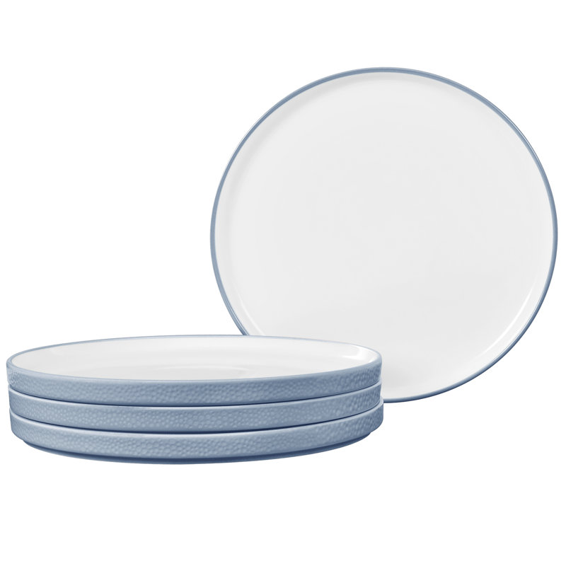 Noritake Colortex Stone Stax Dinner Plates, 9-3/4", Aqua
