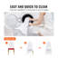 Housses de chaise pliantes universelles extensibles en spandex - blanc, housses lavables pour mariage et banquet (paquet de 12)