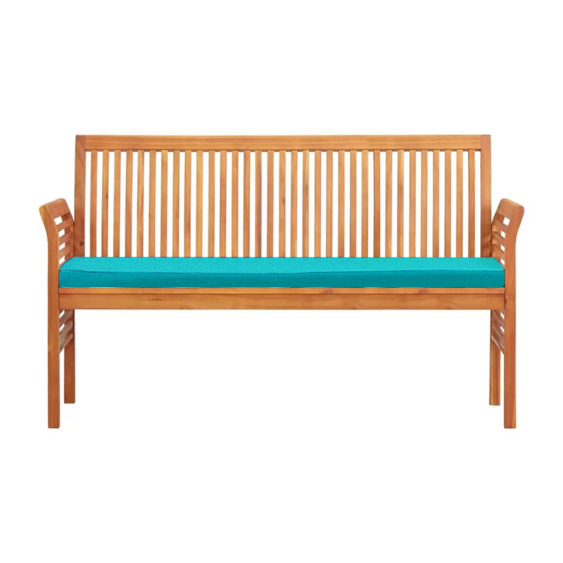 Coussin de siège d'extérieur, Turquoise, 57 po x 19 po