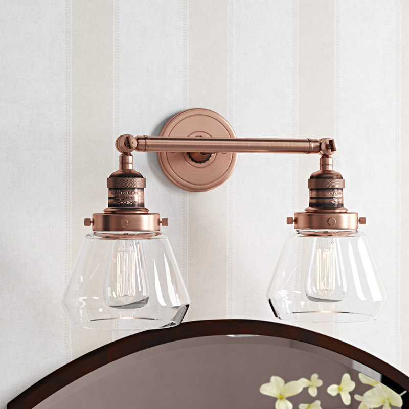 Chill 2 - Light Dimmable Vanity Light, Clear, Antique Copper