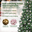 vidaXL Artificial Pre-lit Christmas Tree Green PVC and Metal-460523449