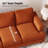 89" Corduroy Sofa, 3-seater Upholstered Couch With Deep Seat, 18" High Back-1854265158
