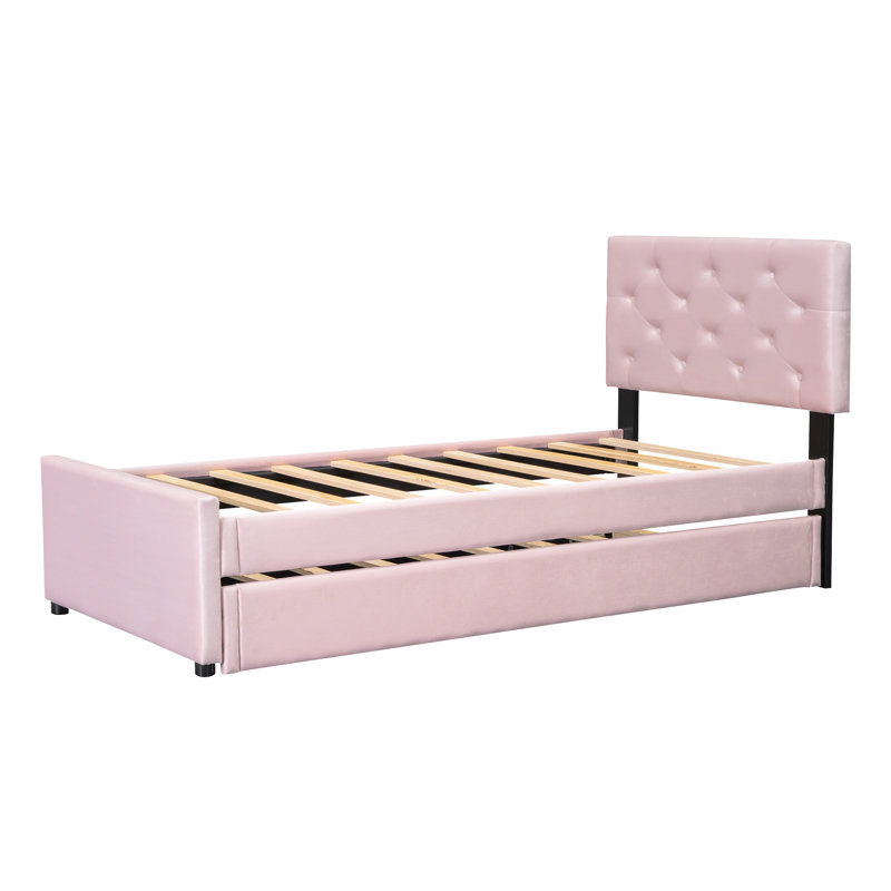 Brentlinger Upholstered Bed, Pink