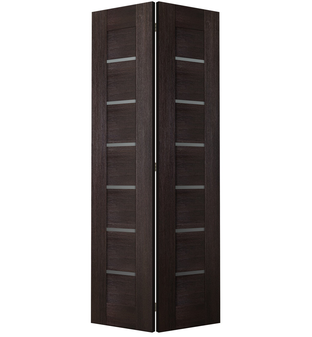 Avon 07-02 79.38'' Solid + Manufactured Wood Paneled Bi-Fold Door Belldinni 